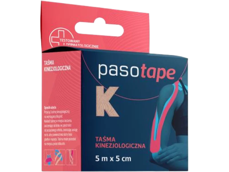 PASOTAPE Taśma kinezjologiczna niebieska