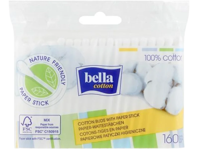 Patyczki higieniczne BELLA w woreczku foliowym