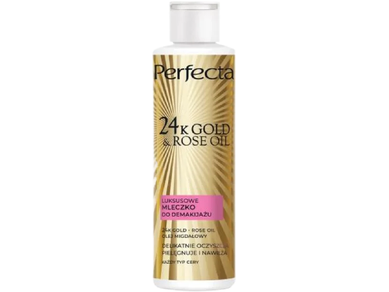 PERFECTA 24K Gold & Rose Oil Luksusowe mleczko do demakijażu