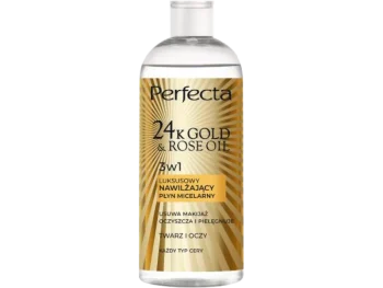 Zdjęcie produktu PERFECTA 24K Gold & Rose Oil Luksusowy nawilżający płyn micelarny