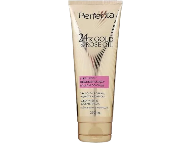 PERFECTA 24k Gold & Rose Oil Luksusowy regenerujący balsam do ciała