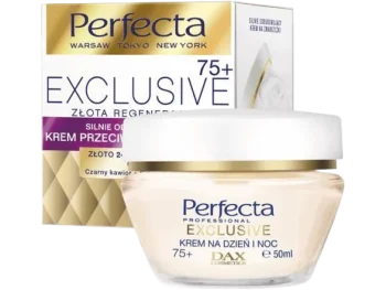 Zdjęcie produktu PERFECTA Exclusive Złota Regeneracja Krem przeciwzmarszczkowy na dzień i na noc 75+