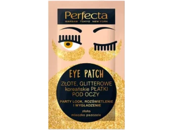 PERFECTA Eye Patch Złote glitterowe koreańskie płatki pod oczy