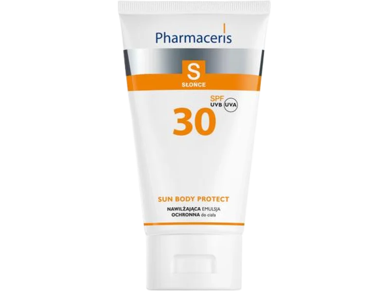 PHARMACERIS S SUN PROTECT Nawilżająca emulsja do opalania SPF30, emulsja na skórę