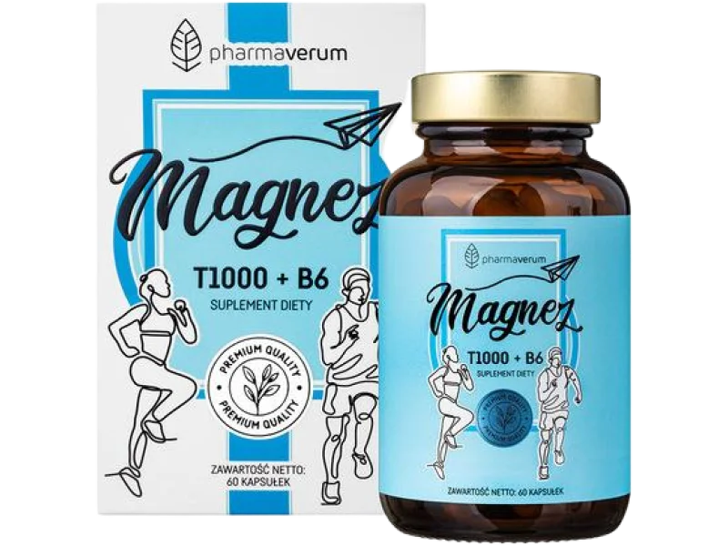 Pharmaverum Magnez T1000 + B6, kapsułki, 178 mg