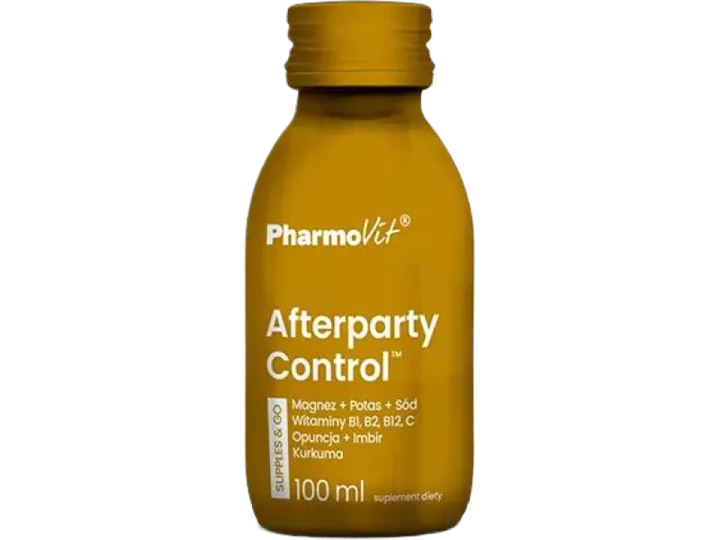 PHARMOVIT Afterparty Control Supples & Go shot, płyn