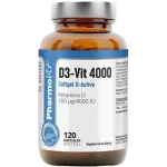 PHARMOVIT D3-Vit 4000 Softgel D-Active, kapsułki miękkie, 100 µg