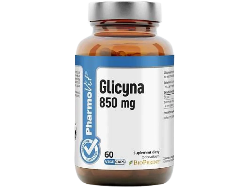 Pharmovit Glicyna 850 mg, kapsułki, 850 mg