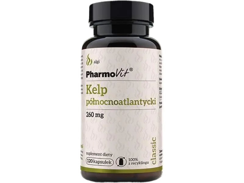 PHARMOVIT Kelp północnoatlantycki, kapsułki, 260 mg