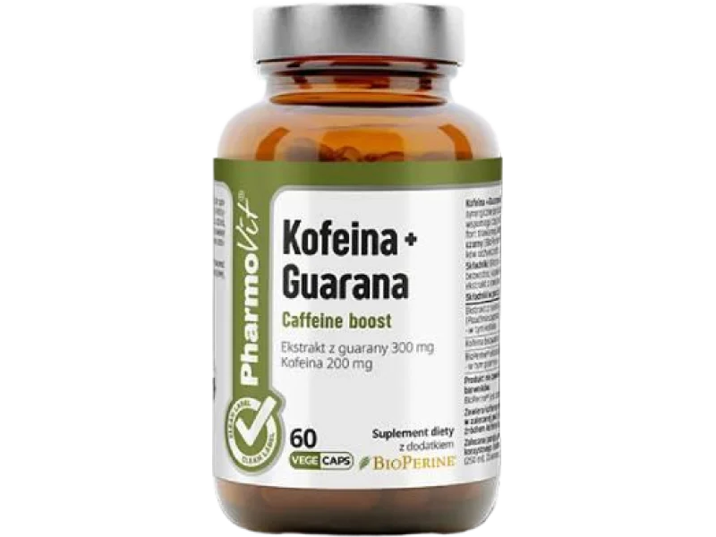 Pharmovit Kofeina + Guarana, kapsułki, 200 mg