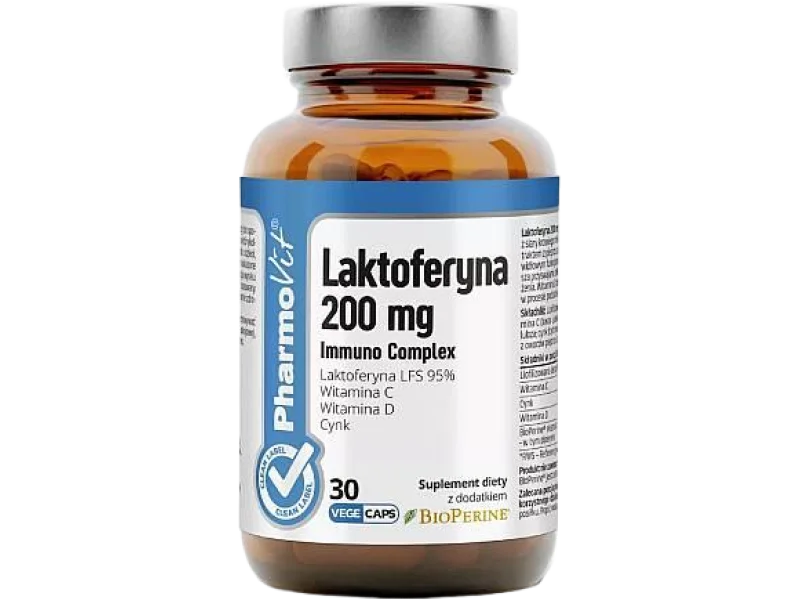 Pharmovit Laktoferyna 200 mg Immuno Complex, kapsułki, 200 mg