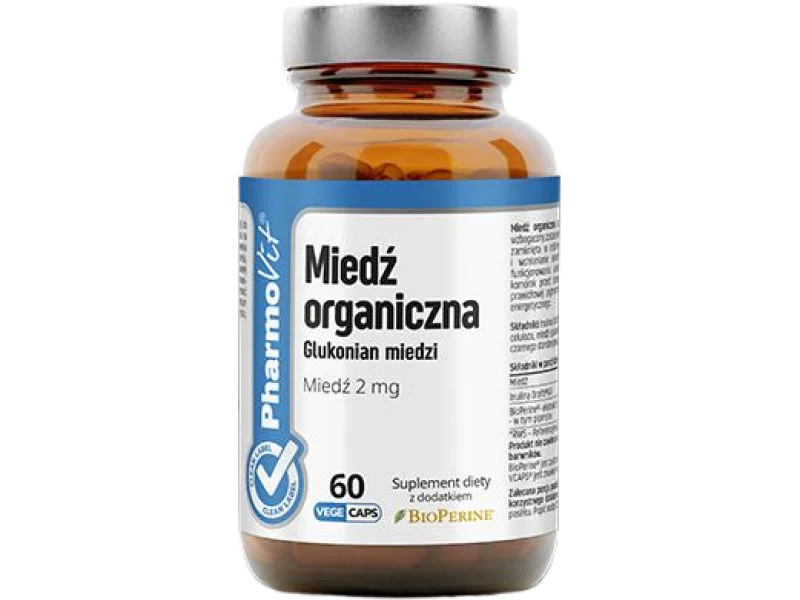 PHARMOVIT Miedź organiczna, kapsułki, 2 mg
