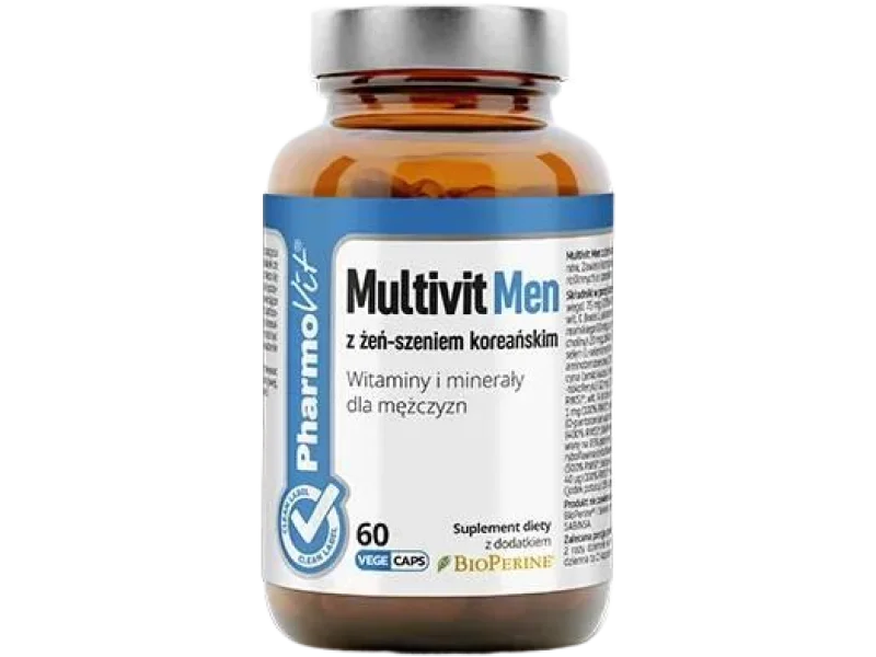 Pharmovit Multivit Men z żeń-szeniem koreańskim, kapsułki