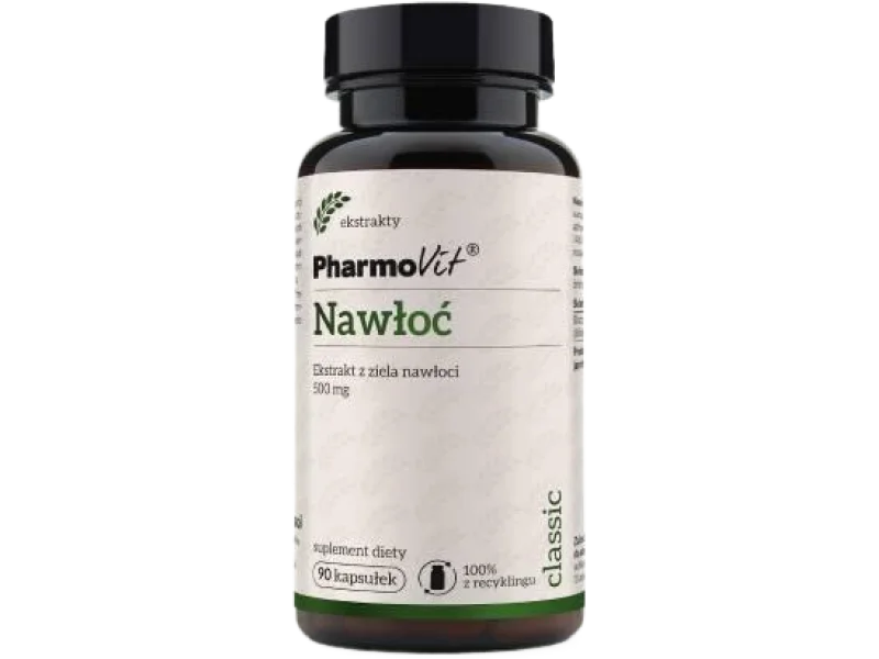 PHARMOVIT Nawłoć Ekstrakt z ziela nawłoci, kapsułki, 500 mg