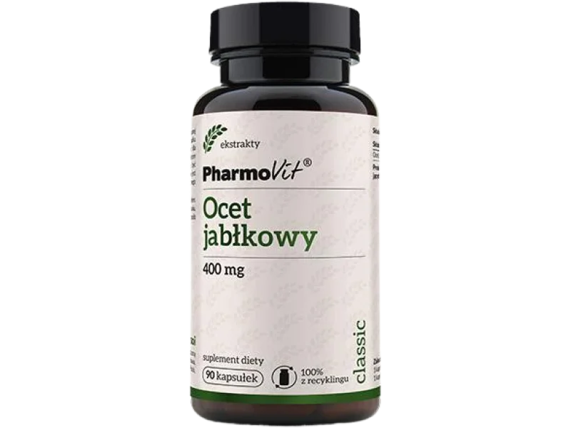 PHARMOVIT Ocet jabłkowy, kapsułki, 400 mg