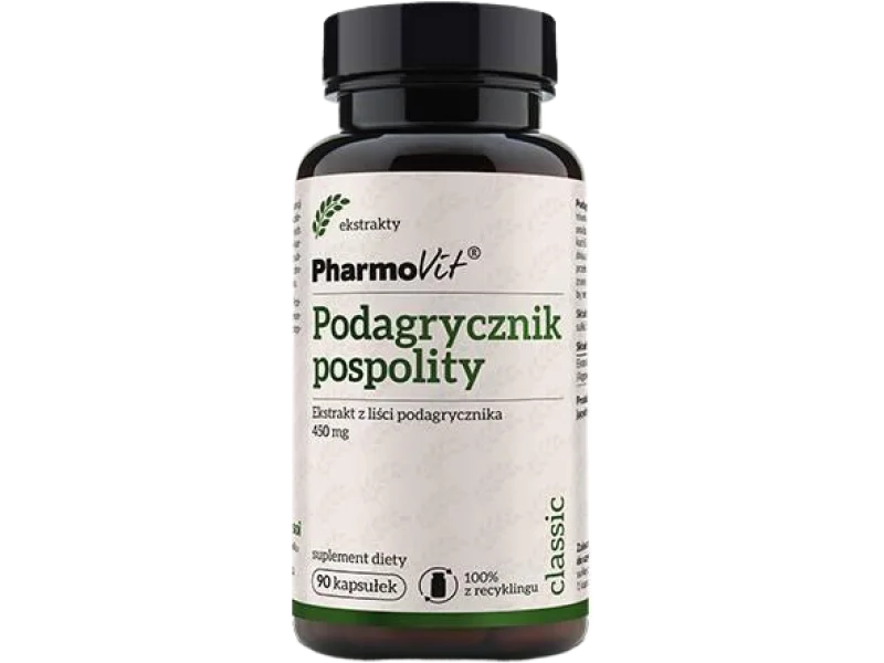 PHARMOVIT Podagrycznik pospolity, kapsułki, 450 mg
