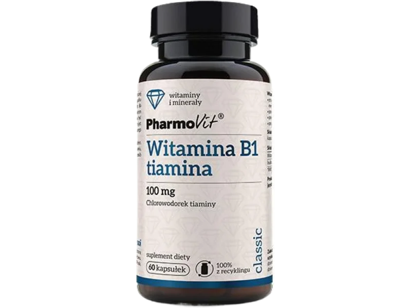 PHARMOVIT Witamina B1 tiamina, kapsułki, 100 mg