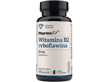 PHARMOVIT Witamina B2 ryboflawina, kapsułki, 50 mg