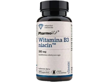 PHARMOVIT Witamina B3 niacin, kapsułki, 500 mg