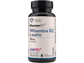 Zdjęcie produktu PHARMOVIT Witamina K2 z natto, kapsułki, 150 µg