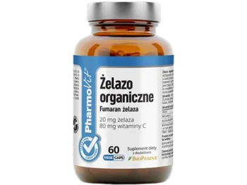 Zdjęcie produktu PHARMOVIT Żelazo organiczne Fumaran żelaza, kapsułki, 20 mg