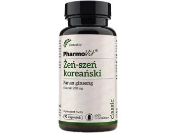 Zdjęcie produktu PHARMOVIT® Żeń-szeń koreański Ekstrakt 250mg, kapsułki, 250 mg