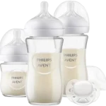 Philips Avent Zestaw Natural Response Szklane butelki do karmienia noworodków + smoczek, sprzęt medyczny