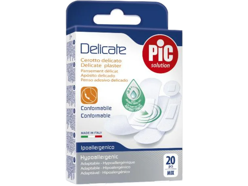 PIC Delicate Plaster antybakteryjny mix, plastry
