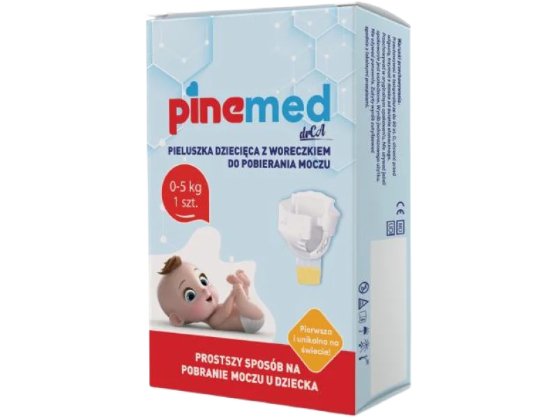 PINEMED Pieluszka dziecięca z woreczkiem do pobierania moczu, sprzęt medyczny