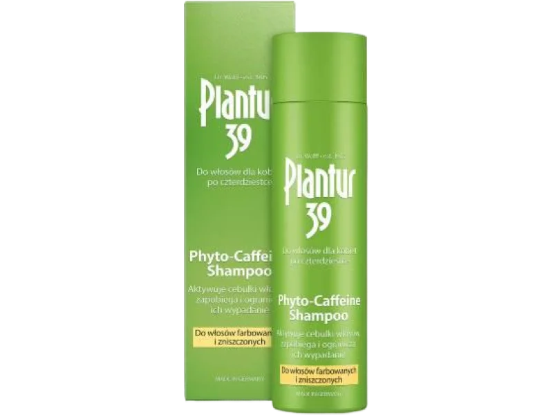 PLANTUR39 Phyto-Caffeine Shampoo Szampon kofeinowy do włosów farbowanych i zniszczonych