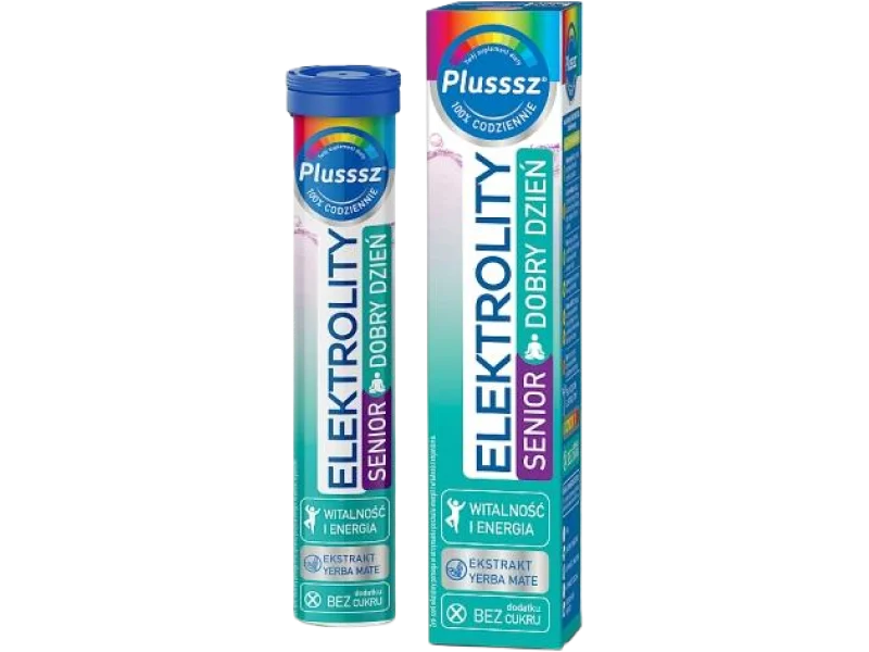Plusssz Elektrolity Senior Dobry Dzień, tabletki musujące