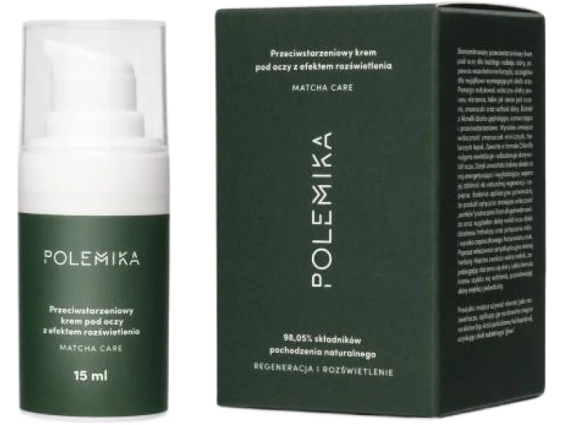 POLEMIKA Przeciwstarzeniowy krem pod oczy z efektem rozświetlenia Matcha Care