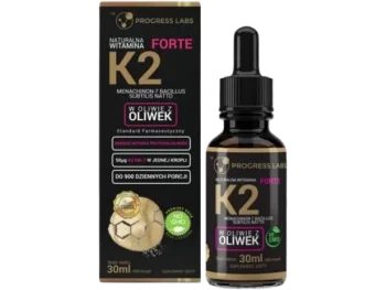 PROGRESS LABS Naturalna Witamina K2 MK-7 Forte, krople, 50 µg