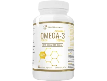 Zdjęcie produktu PROGRESS LABS Omega-3 1000 mg + Witamina E, kapsułki miękkie
