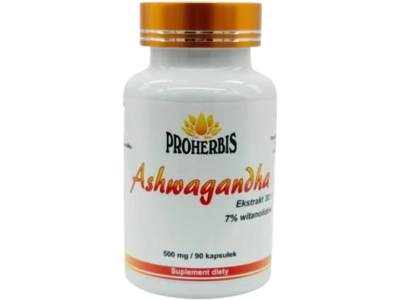PROHERBIS Ashwagandha ekstrakt, kapsułki