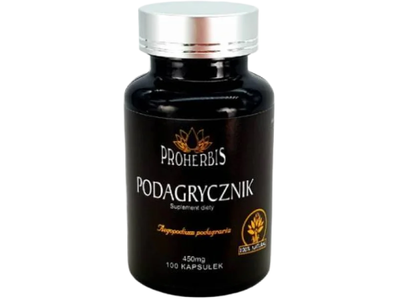 PROHERBIS Podagrycznik pospolity, kapsułki, 450 mg