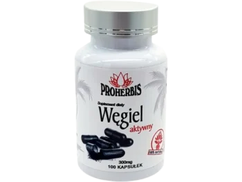 PROHERBIS Węgiel aktywny, kapsułki, 300 mg