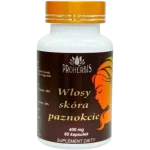 PROHERBIS Włosy, skóra i paznokcie, kapsułki, 400 mg