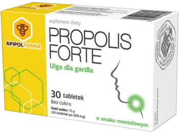 Zdjęcie produktu Propolis Forte o smaku mentolowym, tabletki do ssania