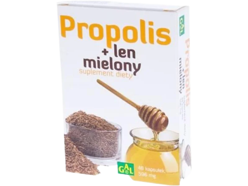 Propolis + Len mielony, kapsułki