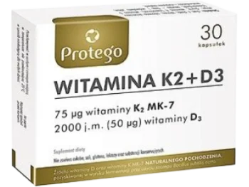 Protego Witamina K2+D3, kapsułki elastyczne, 75 µg + 50 µg