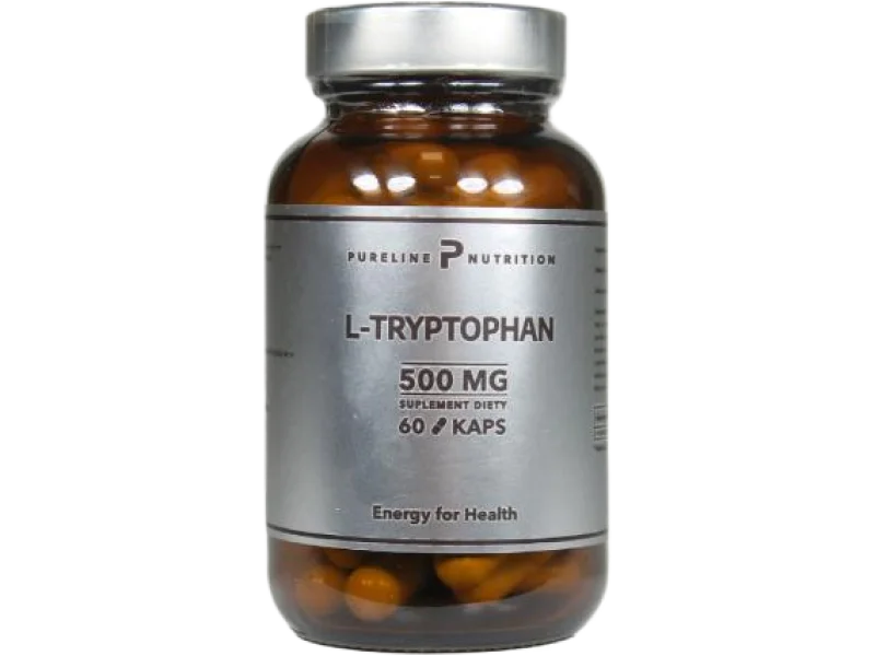 Pureline Nutrition L-tryptophan ekstrakt 500 mg, kapsułki, 500 mg
