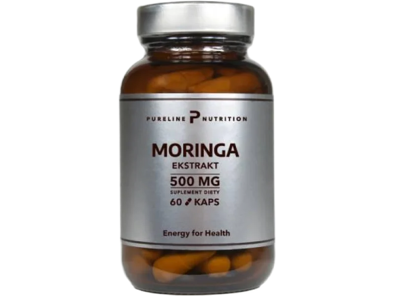 Pureline Nutrition Moringa ekstrakt 500 mg, kapsułki, 500 mg