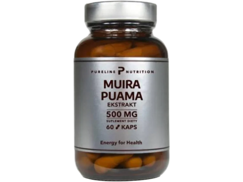 Pureline Nutrition Muira puama Ekstrakt, kapsułki, 500 mg
