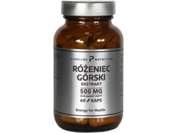 Zdjęcie produktu Pureline Nutrition Różeniec górski ekstrakt, kapsułki, 500 mg
