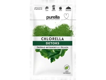 Zdjęcie produktu PURELLA Chlorella Detoks Źródło witaminy A i żelaza, proszek