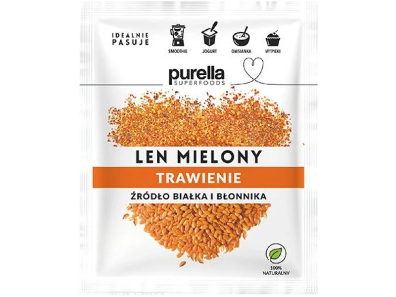PURELLA Len mielony odtłuszczony, proszek