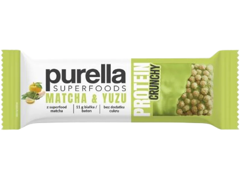 PURELLA Protein Crunchy Matcha & Yuzu Baton białkowy