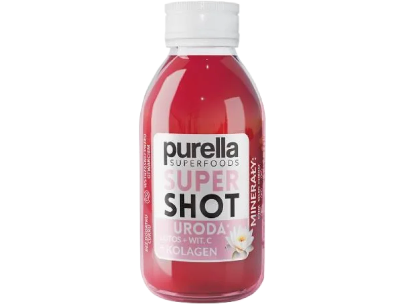 PURELLA SuperShot Uroda Lotos + Witamina C + Kolagen, płyn