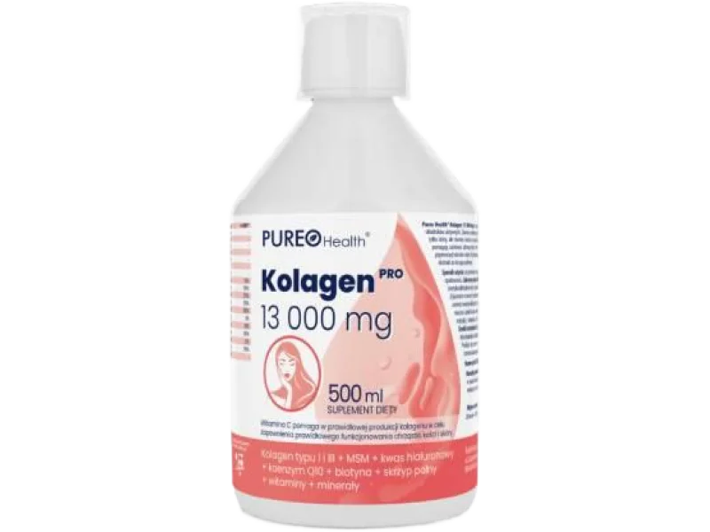 Pureo Health Kolagen Pro 13000 mg o smaku owoców leśnych, płyn, 13000 mg